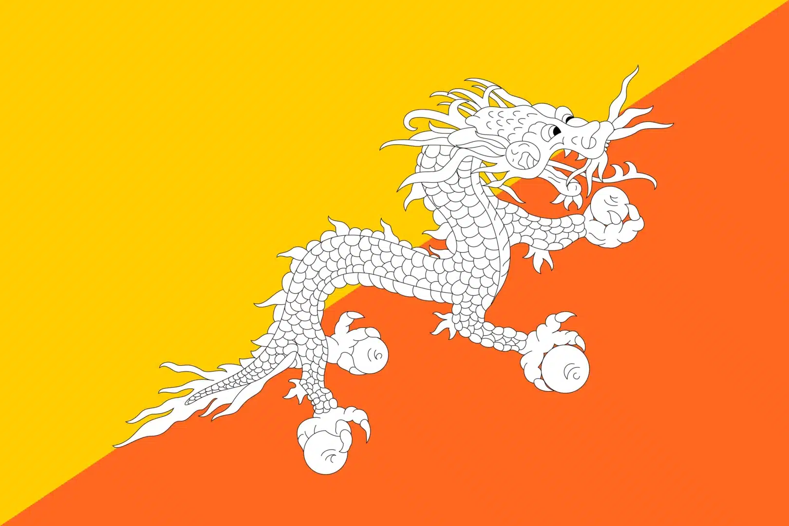 bandeira do butão